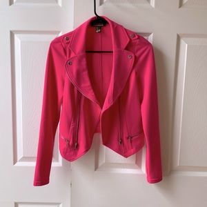 Revamped Hot Pink Moto Jacket
